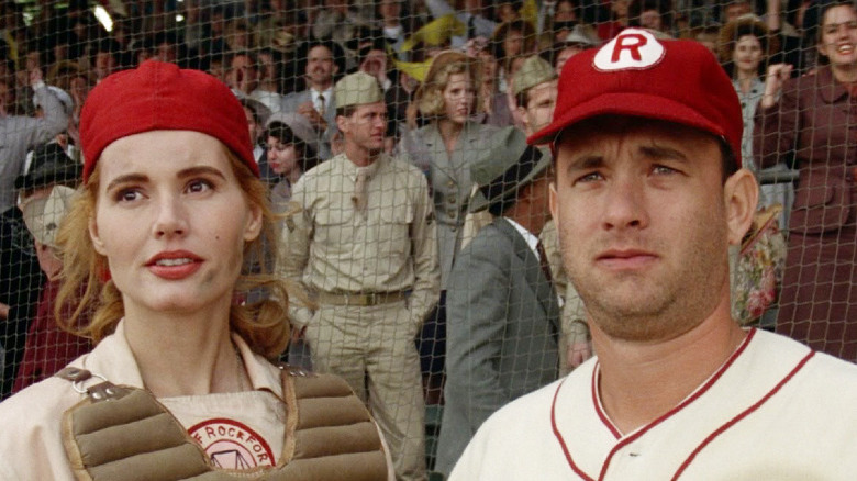 Geena Davis and Tom Hanks in A League of Their Own