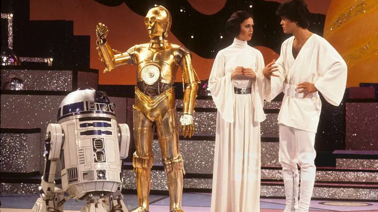 Marie Osmond Donny Osmond dressed as Star Wars characters Donnie & Marie