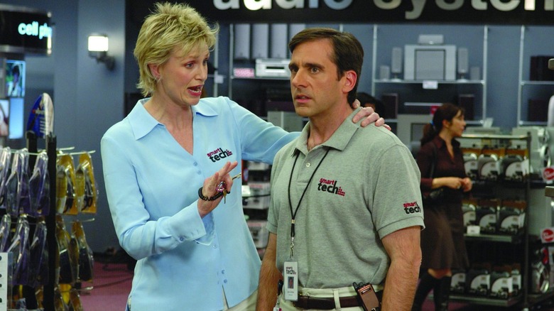 Jane Lynch and Steve Carell in The 40-Year-Old Virgin