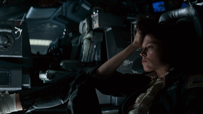 Sigourney Weaver resting Alien