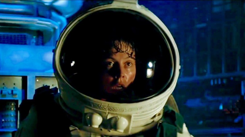 Sigourney Weaver in space suit Alien