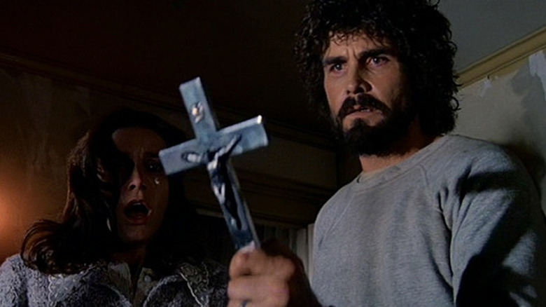 Margot Kidder and James Brolin star in The Amityville Horror (1979)