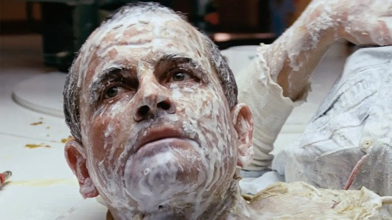 Ian Holm bleeding white Alien