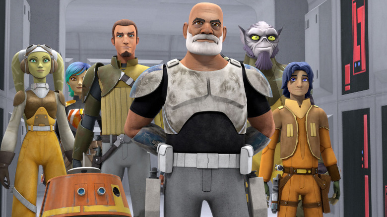 Rex and the Ghost crew in Star Wars Rebels