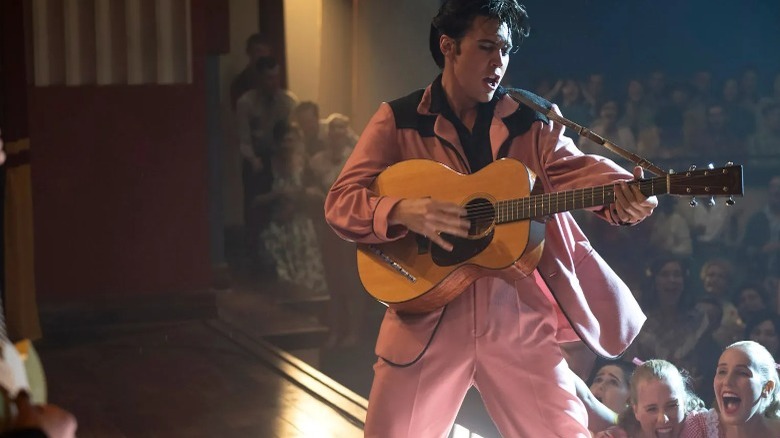 Butler performing in Elvis 