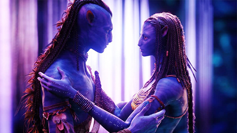 Sam Worthington and Zoe Saldana in Avatar