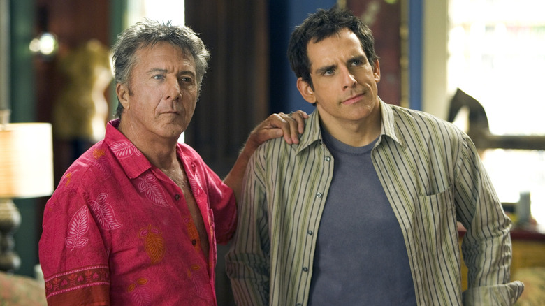 Bernie and Gaylord Focker, standing side-by-side, in Meet the Fockers