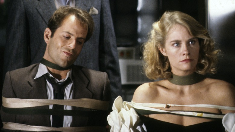 Bruce Willis Cybill Shepherd tied up Moonlighting