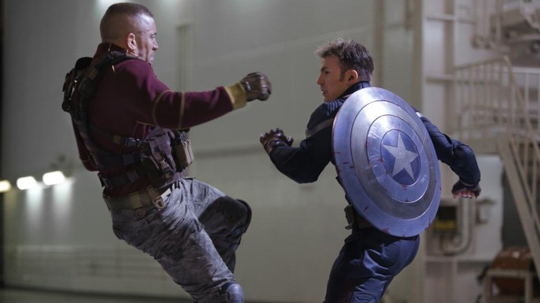 Captain America Winter Soldier fight