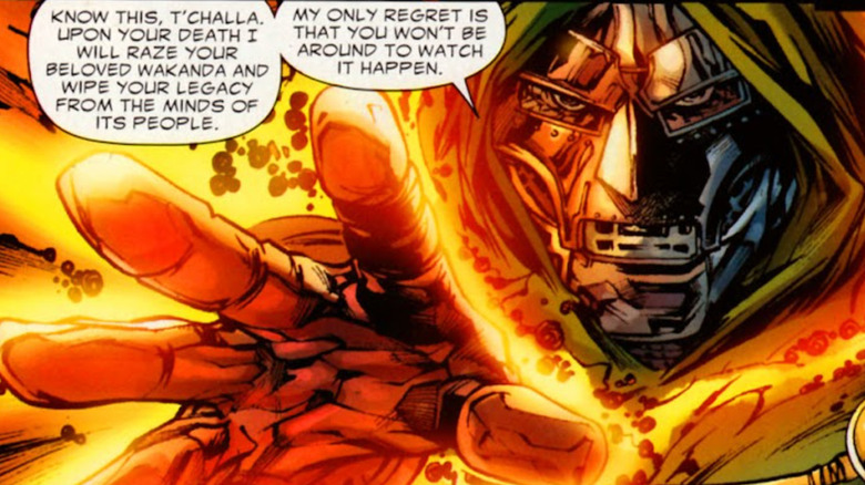Doctor Doom threatens King T'Challa in Black Panther Vol. 5