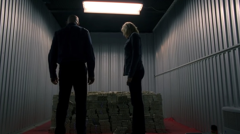 Breaking Bad Walt Skyler money pile