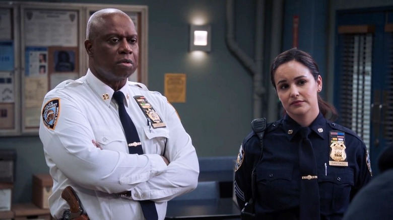 Andre Braugher and Melissa Fumero