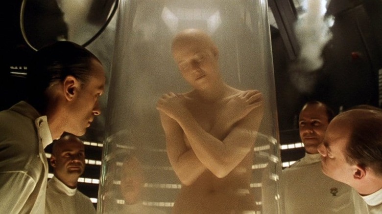 Alien Resurrection Ripley clone in glass vat