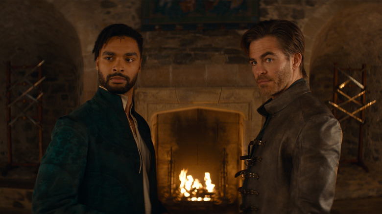 Regé-Jean Page and Chris Pine in Dungeons & Dragons: Honor Among Thieves