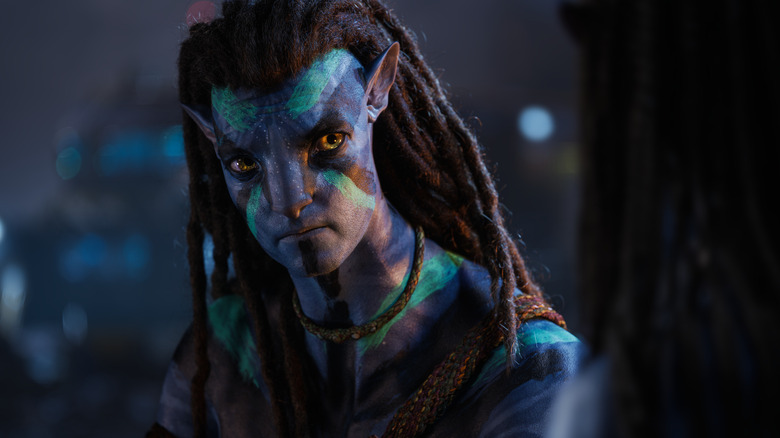 Sam Worthington as Jake Sully in Avatar: The Way of Water