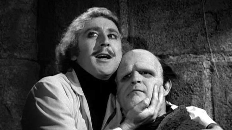 Young Frankenstein wilder squeezing boyle's face