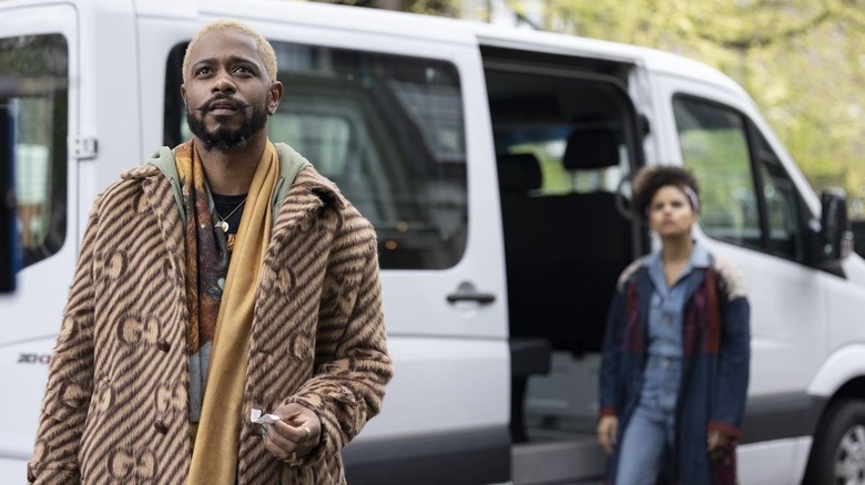 LaKeith Stanfield and Zazie Beets in Atlanta