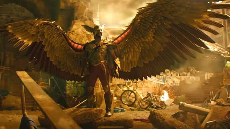 Aldis Hodge as Hawkman in Black Adam