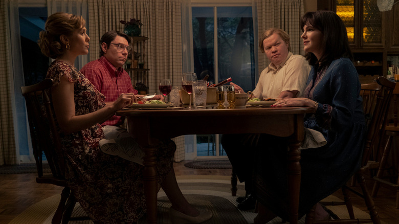 Elizabeth Olsen, Patrick Fugit, Lily Rabe, and Jesse Plemons in Love and Death