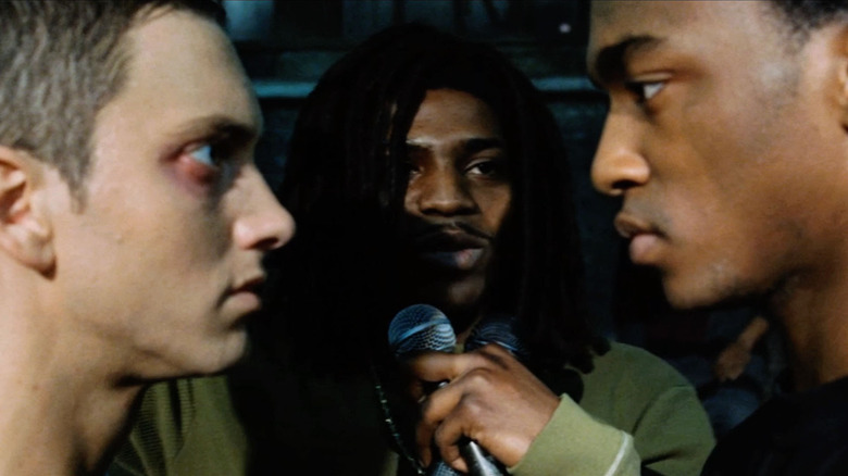 Eminem, Mekhi Phifer, and Anthony Mackie in 8 Mile