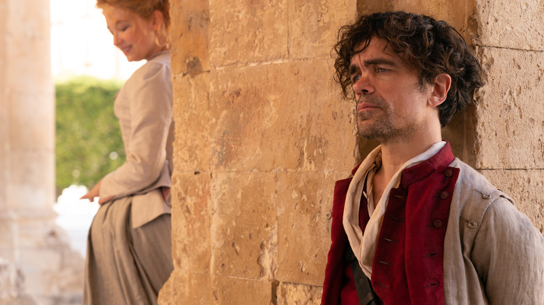 Peter Dinklage and Haley Bennett in Cyrano