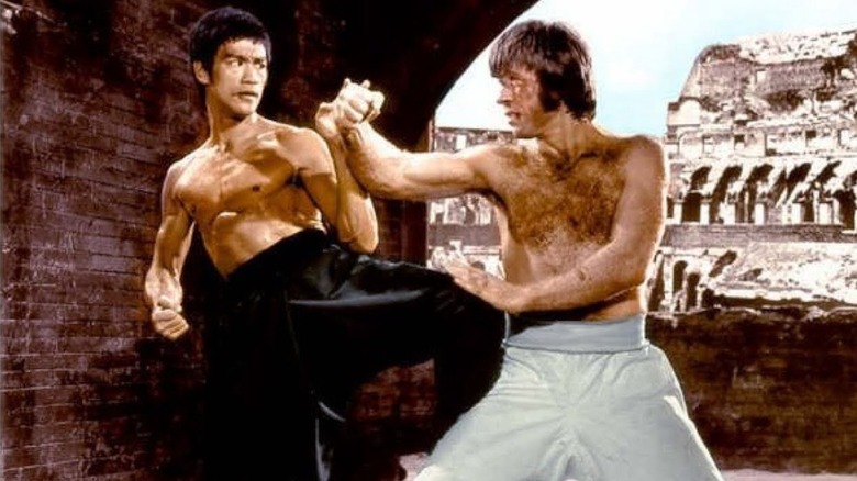 Bruce Lee and Chuck Norris in The Way of the Dragon