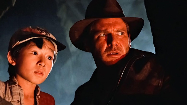 Short Round and Indy in Indiana Jones and the Temple of Doom