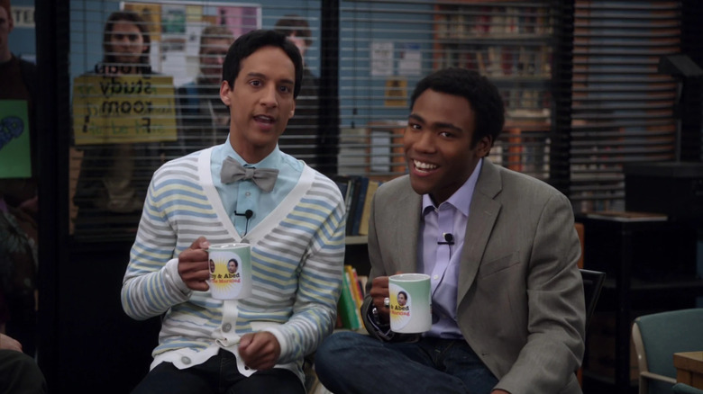 Danny Pudi and Donald Glover in Community