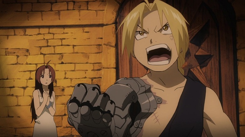 Fullmetal Alchemist Brotherhood Ed mad Rose looking on