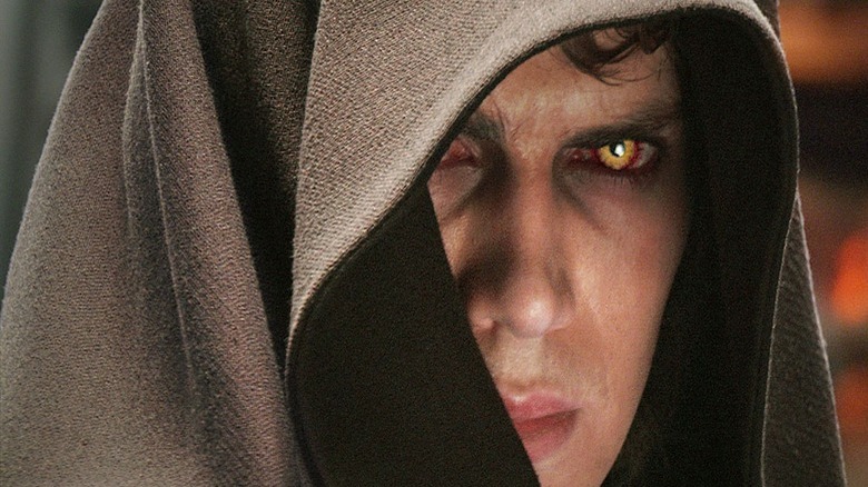 Anakin with Sith eyes in Star Wars: Revenge of the Sith