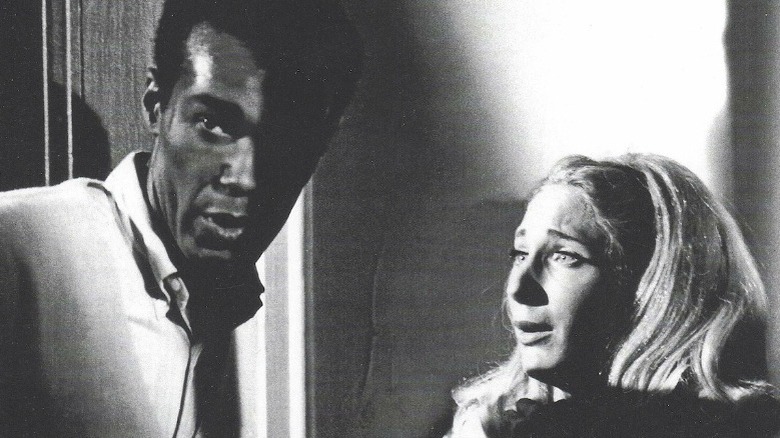 Duane Jones and Judith O'Dea scared