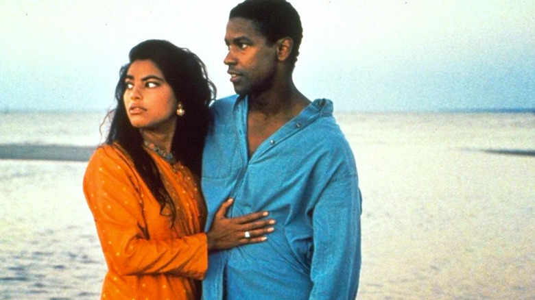 Denzel Washington and Sarita Choudhury star in Mira Nair's 1991 film "Mississippi Masala" 