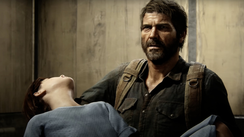 Joel and Ellie in the hospital in The Last of Us