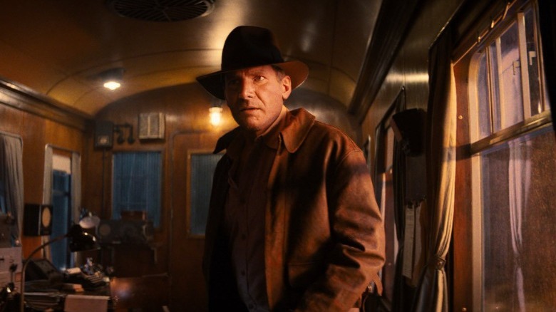 De-Aged Harrison Ford in Indiana Jones and the Dial of Destiny