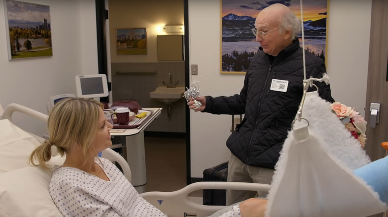 Larry David and Kaitlin Olson in Curb Your Enthusiasm