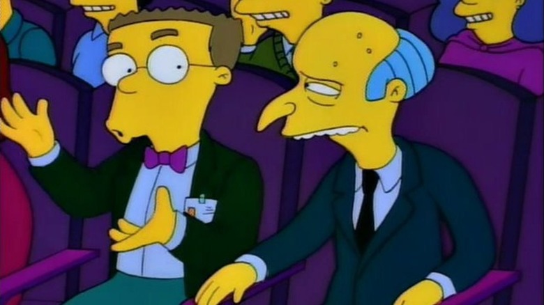 Smithers and Burns in The Simpsons