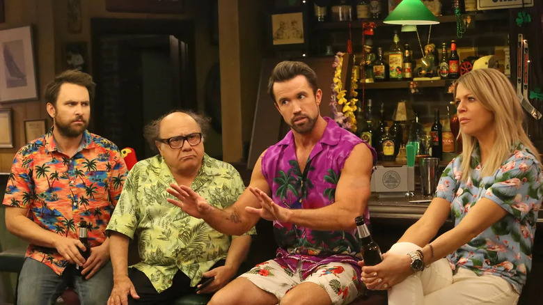 It's Always Sunny Bathroom Danny DeVito, Rob McElhenney, Kaitlin Olson