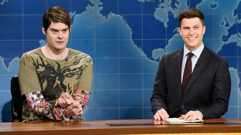 Bill Hader and Colin Jost on Saturday Night Live