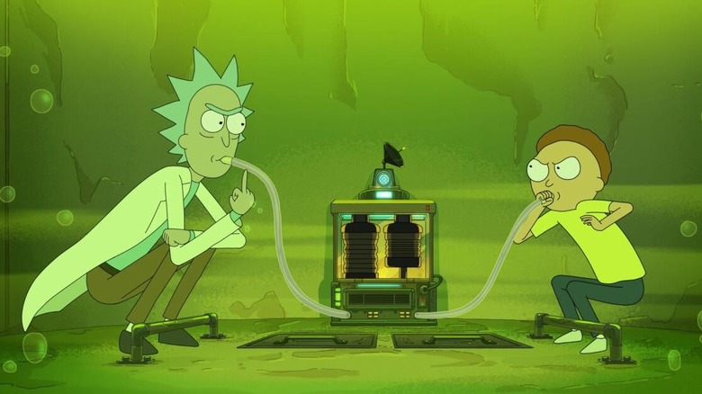 Rick, Morty, and a vat of acid