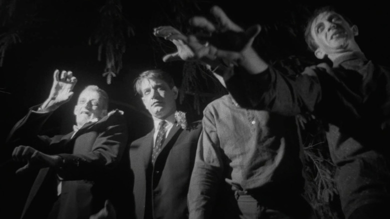 Zombies take over in Night of the Living Dead (1968)