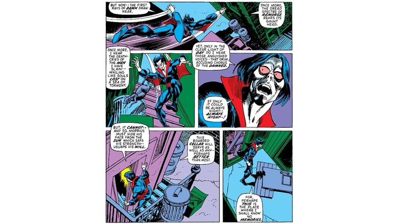 Michael Morbius speaks to himself in "Amazing Spider-Man"