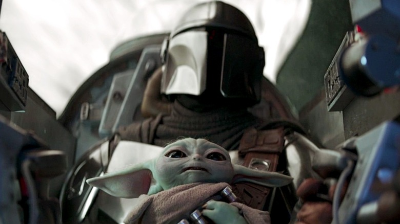 Mando and Grogu in The Mandalorian Season 3