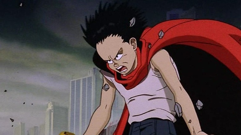 Kaneda summoning his psychic powers in "Akira".