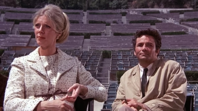 Blythe Danner and Peter Falk