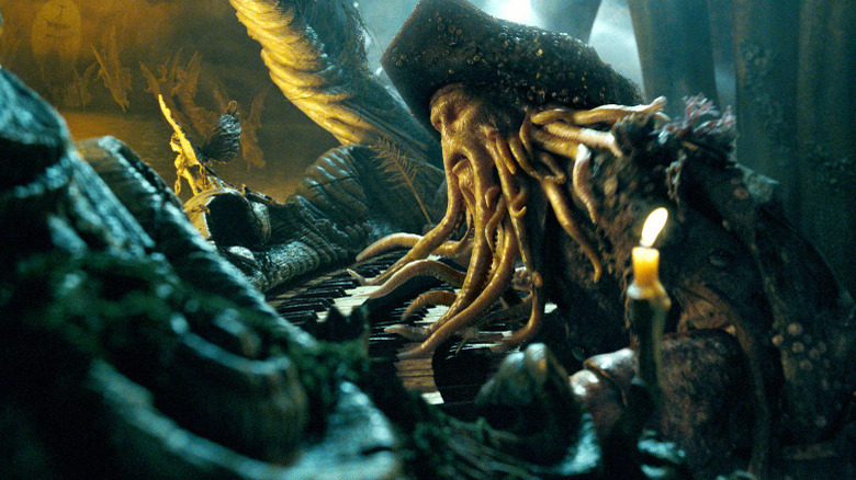 Bill Nighy as Davy jones in Pirates of the Caribbean: Dead Man's Chest