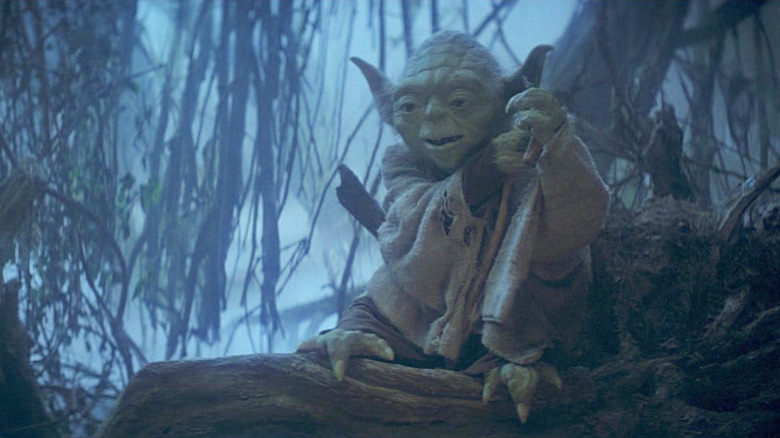 Yoda on Dagobah in Star Wars: The Empire Strikes Back
