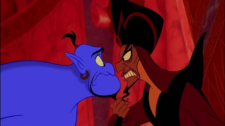 Genie and Jafar in Aladdin