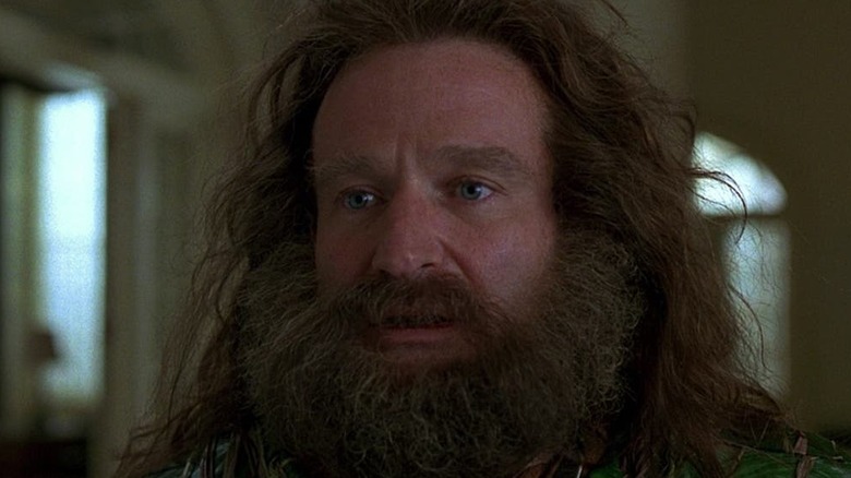 Robin Williams looking shocked in Jumanji