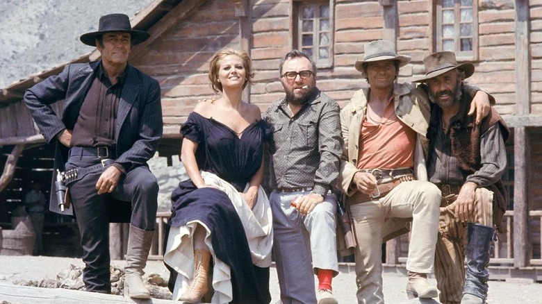 Sergio Leone on the set of Once Upon A Time In The West.