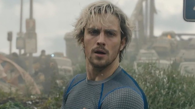 Aaron Taylor-Johnson as Quicksilver in "Avengers: Age of Ultron"